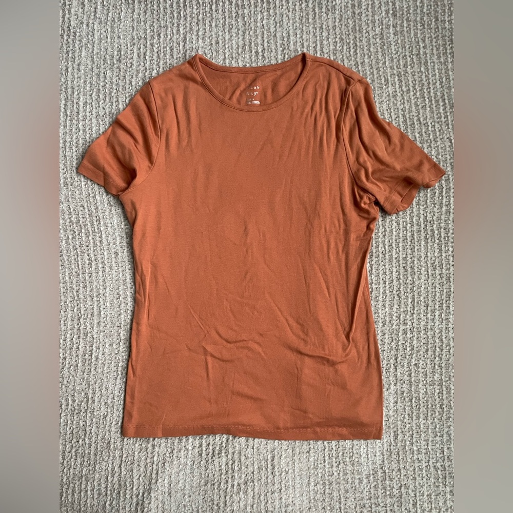 A new day terracotta shirt